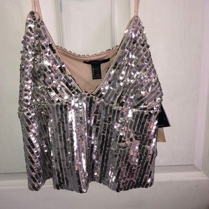 Forever 21 cropped dress top